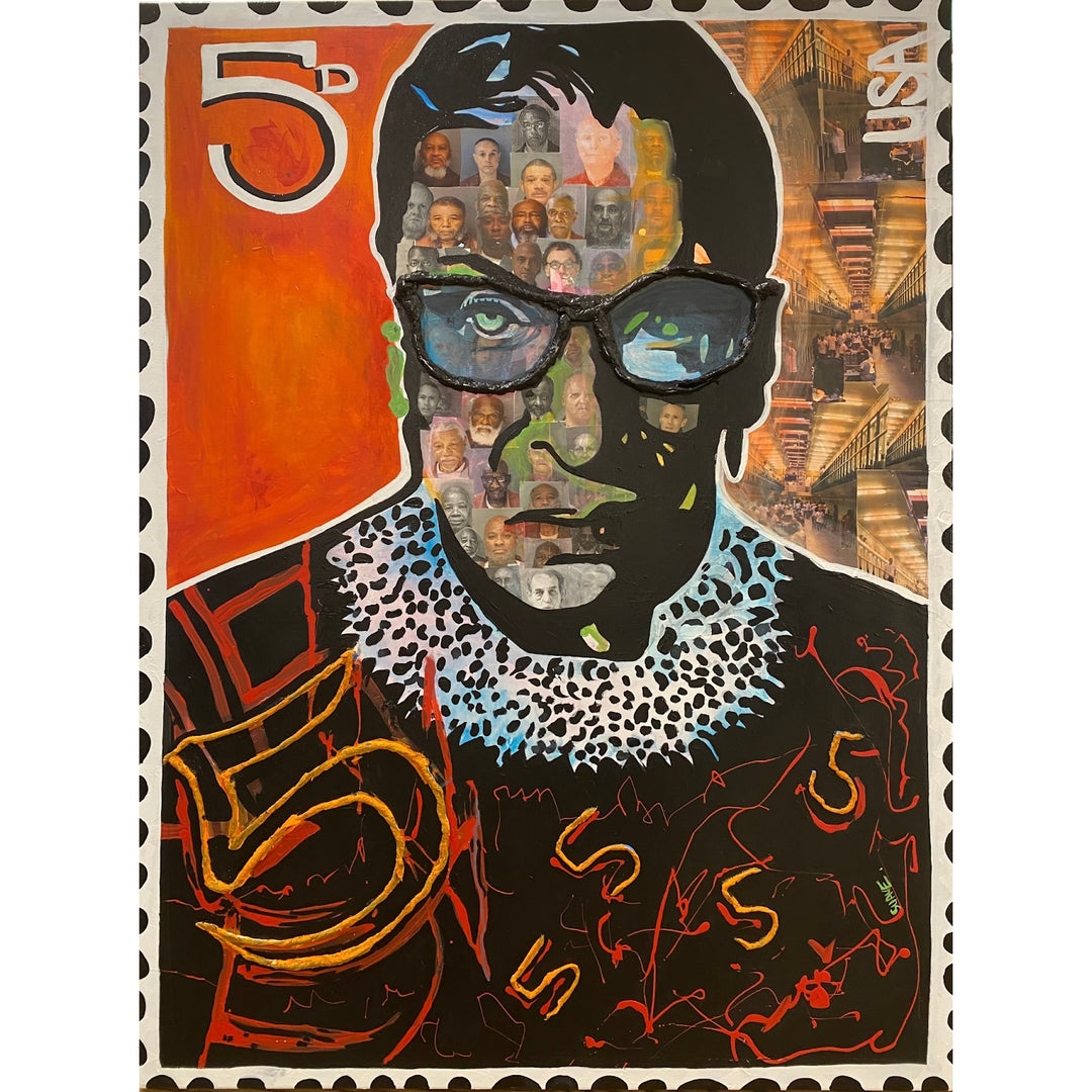 rbg prison collage prison economy money art pop