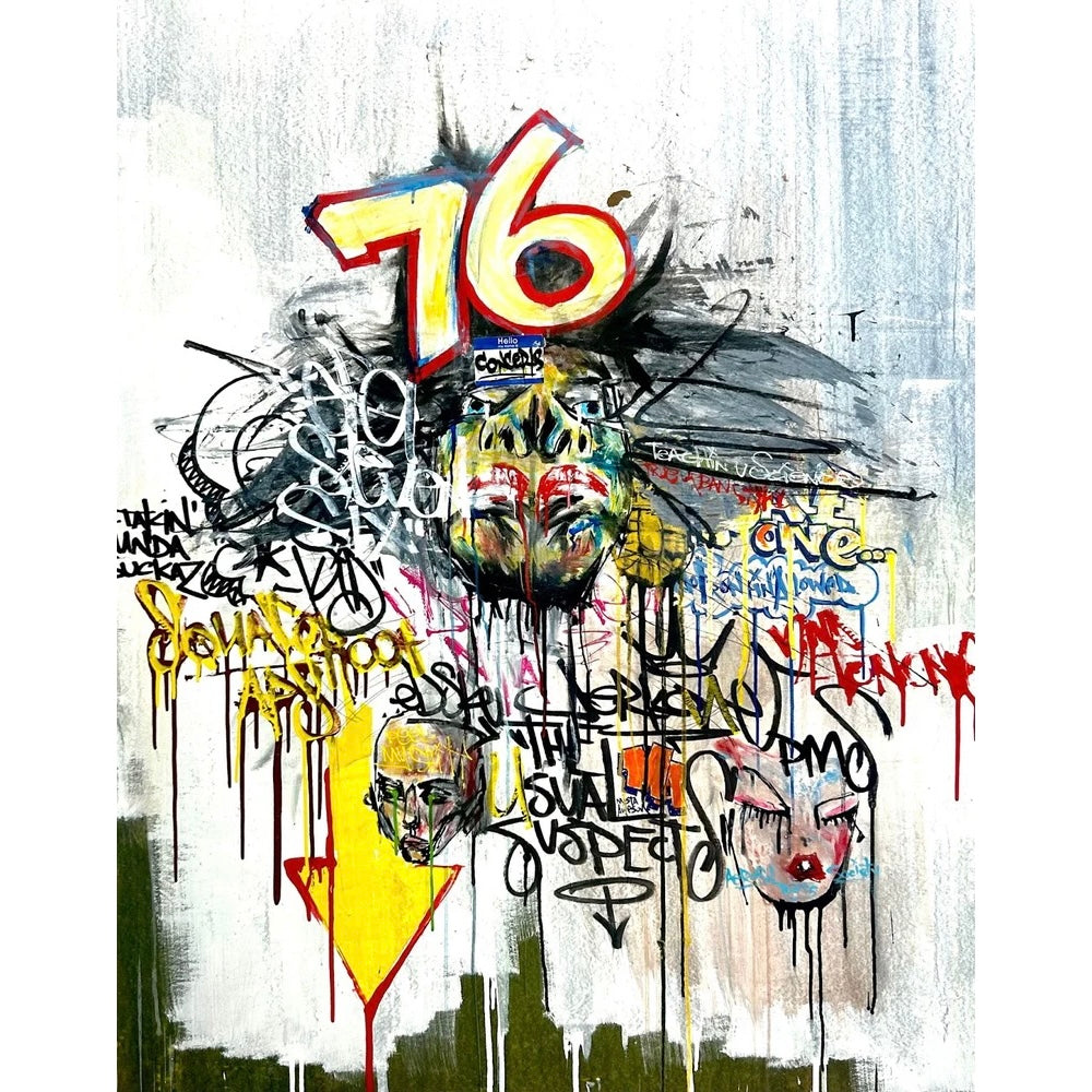 colorful pop expressionist prison basquiat