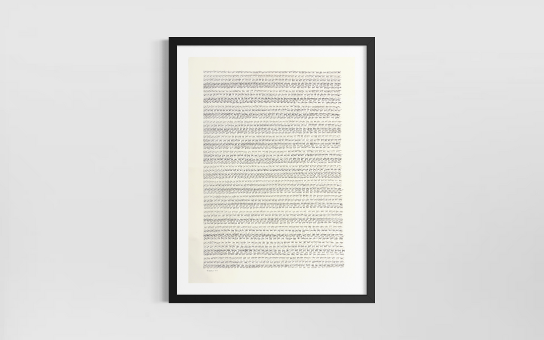 hatch mark showing time spent in prison minimal grey black and white lines on paper vertical pattern