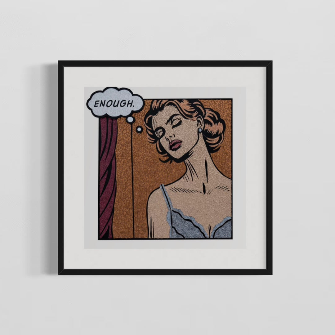 Enough Limited Edition Hand Embellished Print
