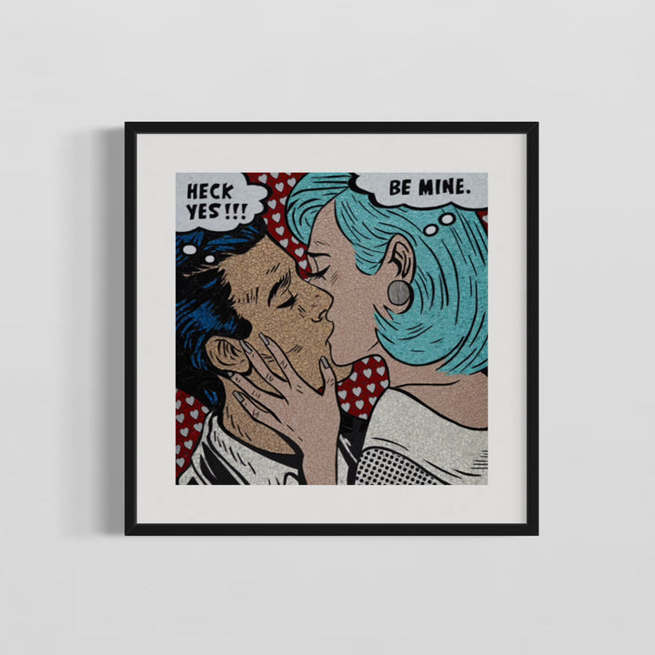Passionate Blues Limited Edition Hand Embellished Print