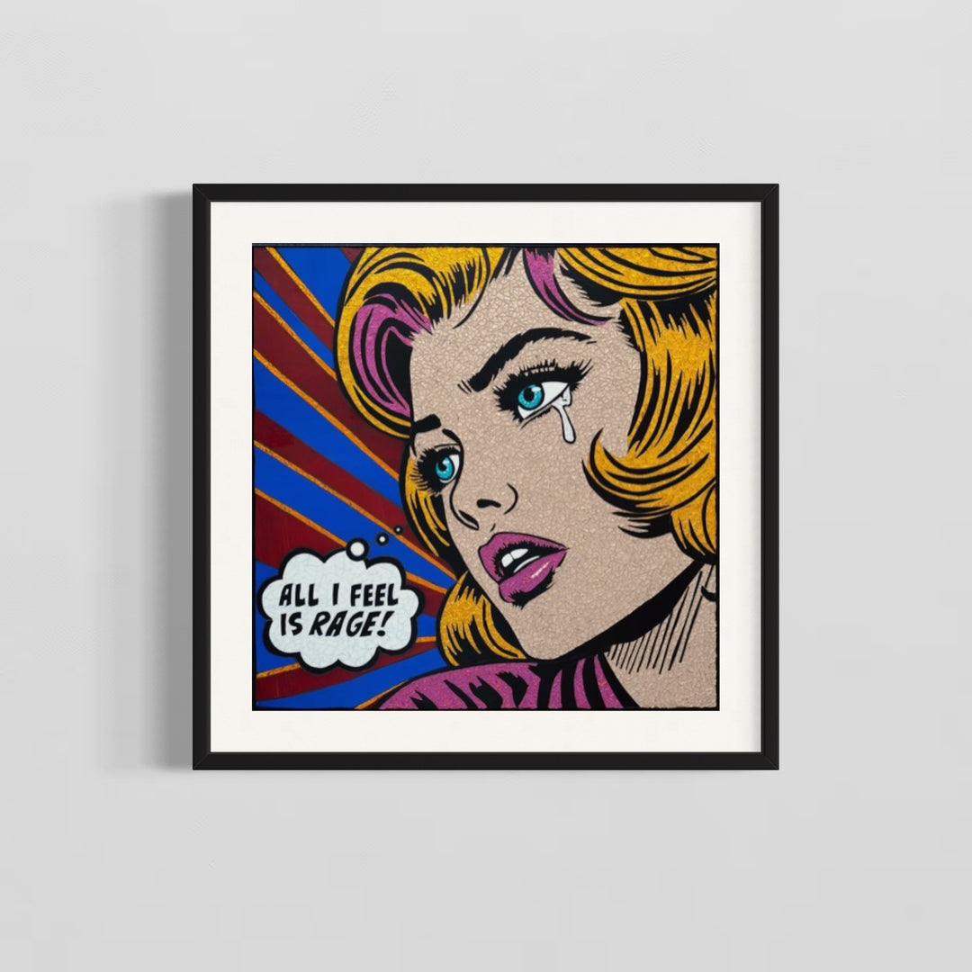 Rage Monster Limited Edition Hand Embellished Print