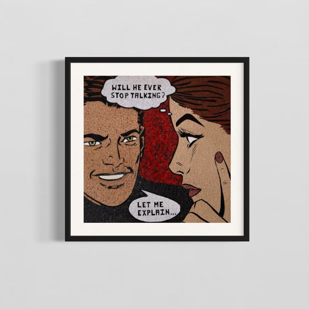 Talk Talk Limited Edition Hand Embellished Print