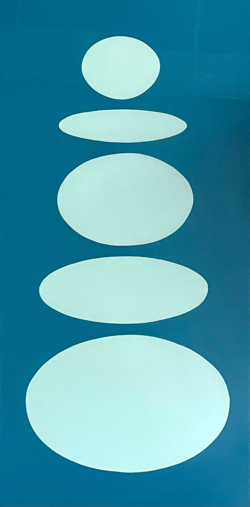 Floating Cairn in Blues