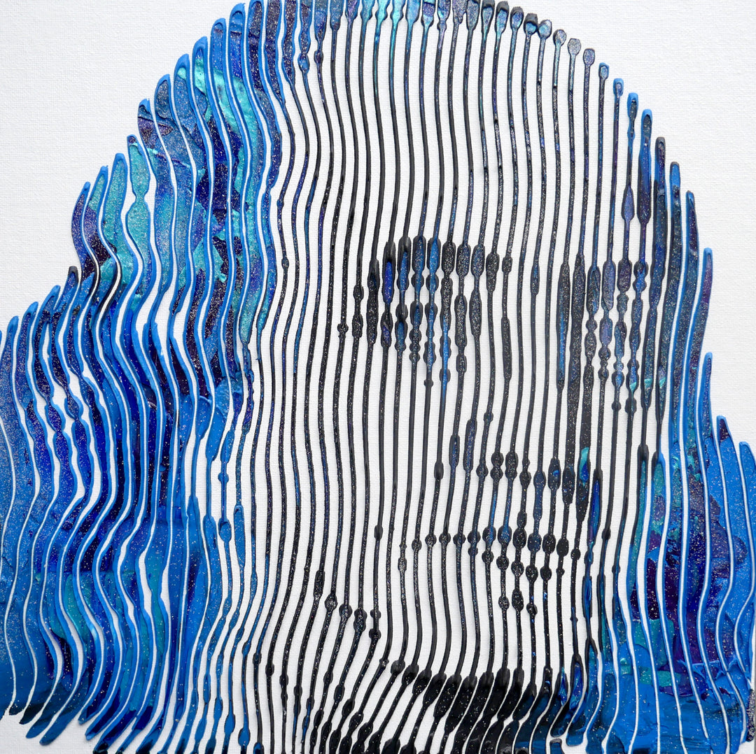 Franklin Benjamin Franklin Historical Founding Fathers Pop-Art Portrait Mixed-Media Pop 3D 3Dimensional Original Art 