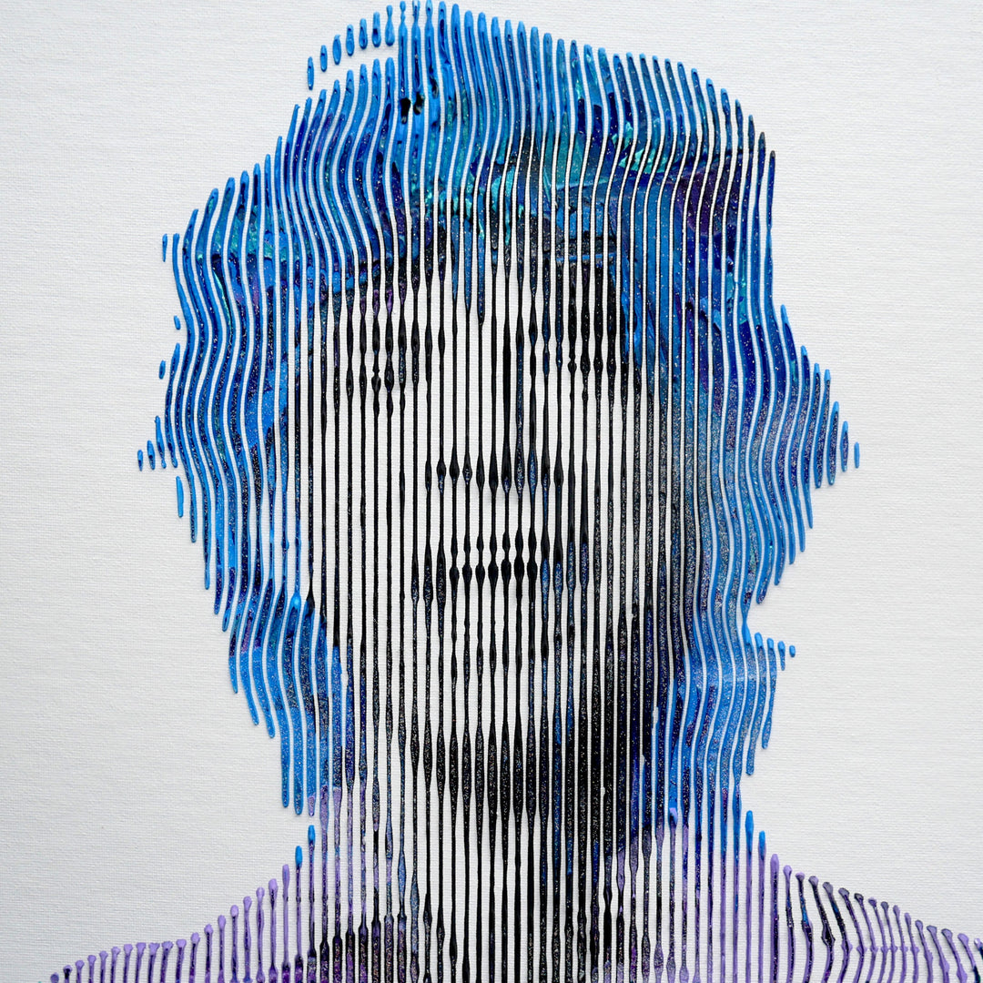  Pop-Art Portrait Mixed-Media Pop 3D 3Dimensional Original Art Mick Jagger Rolling Stones Can't Get No Satisfaction