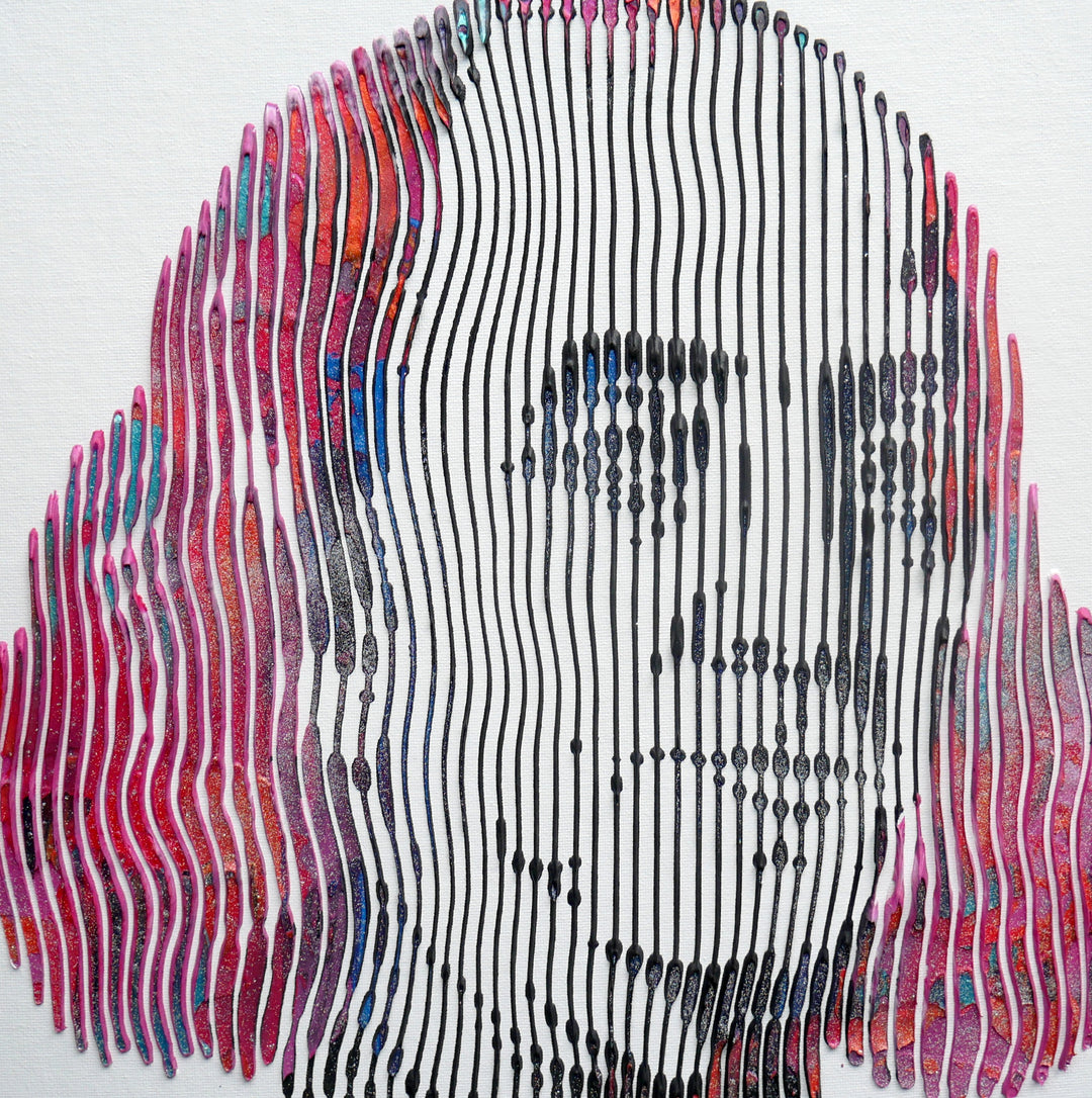 Franklin Benjamin Franklin Historical Founding Fathers Pop-Art Portrait Mixed-Media Pop 3D 3Dimensional Original Art 
