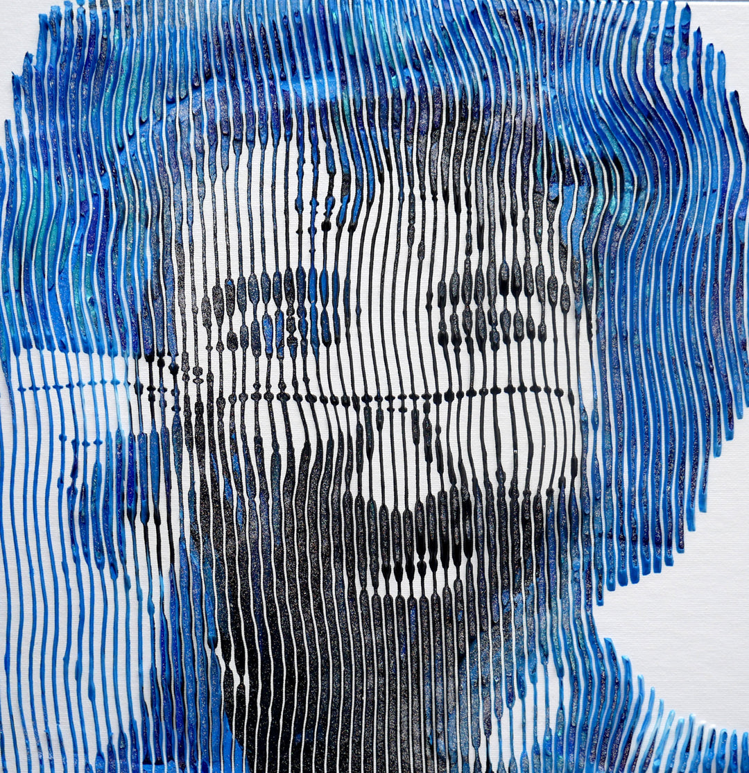  Pop-Art Portrait Mixed-Media Musician Icon Pop 3D 3Dimensional Original Art Jerry Garcia Grateful Dead 