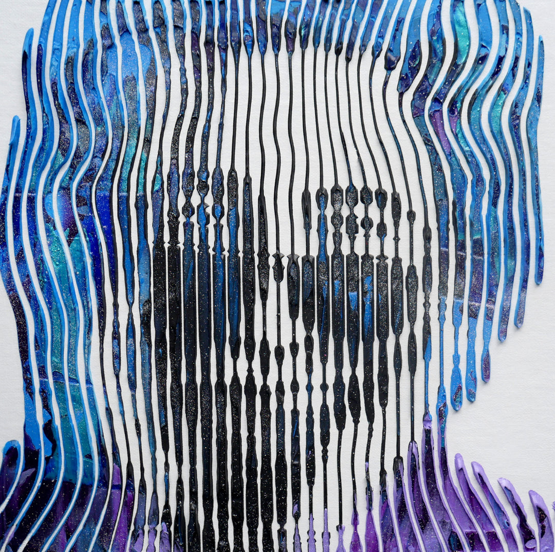 Pop-Art Portrait Mixed-Media Pop 3D 3Dimensional Original Art Jerry Garcia Grateful Dead 