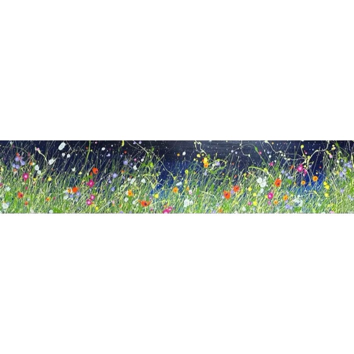 floral, large format, abstract, green, blue, floral, resin