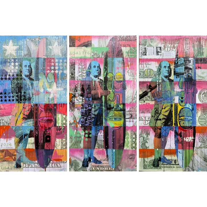 All About the Benjamins (Triptych)