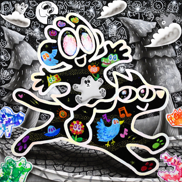 Black and White, Surrealism, Pop Art, Neo Pop, Japanese Artist
