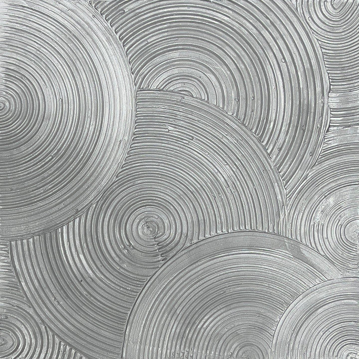 Geometric, Silver, Metallic, 3Dimensional, Texture,Textural, Philadelphia Artist