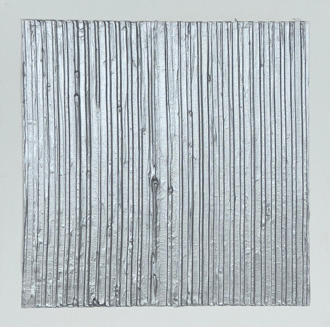 Silver, Textural, Metallic, Abstract, Wabi-Sabi, Contemporary,3dimensional 