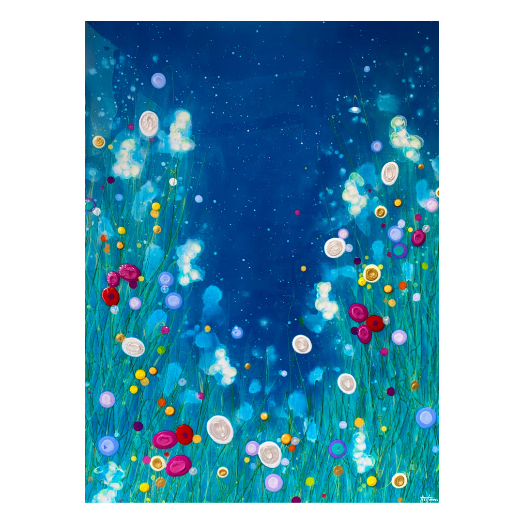 Every Kind of Precious 73121, artwork by Eric Heitmann. Oil, acrylic, and resin on canvas. 48 by 36 inches.