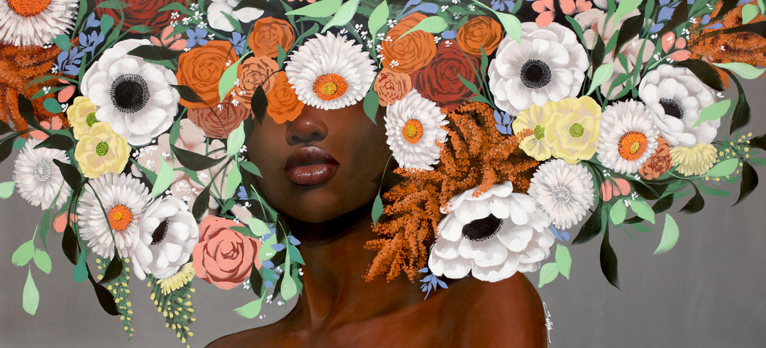 Oseye by Sally K. Acrylic paint on canvas