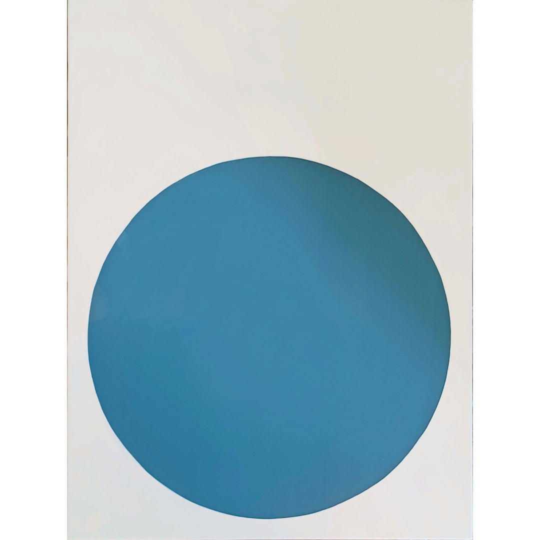 “Pool of Cold Springwater,” artwork by Stephanie Henderson. Acrylic and resin on wood panel. 36 by 48 inches. 